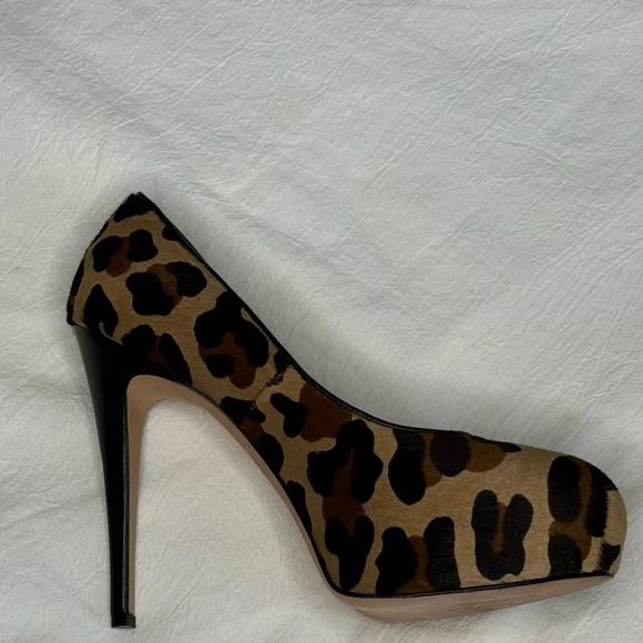 BRIAN ATWOOD 'MANIAC' LEOPARD PRINT CALF HAIR STILETTOS SIZE 39 SEXY AF DESIGNER - Picture 14 of 16